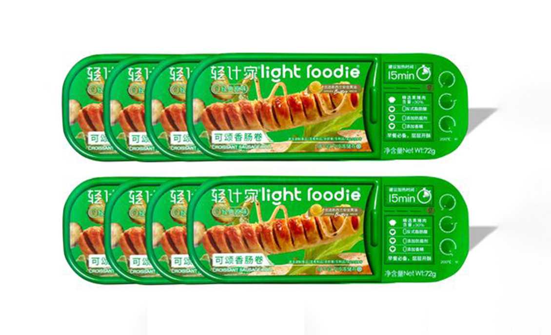 呂工機械可頌香腸卷全自動包裝解決方案,量產無憂